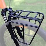 Fahrradträger Vorne Fahrrad, Fahrrad Gepäckträger, Fahrrad Vorderradträger Vorne 25kg, Fahrrad Frontgepäckträger, Stahl Gepäckträger Für Mountainbikes, Fahrrad Tourengepäck Picknick Gepäckträger