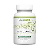 Plusvive Sango Koralle 180 Kapseln – hochdosiert mit 1100 mg Sango Koralle pro Kapsel – natürliches Calcium und Magnesium im Verhältnis 2:1 – laborgeprüft und vegan
