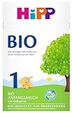 HiPP 1 Bio Anfangsmilch (4 x 600g), von Geburt an, mit milder Bio-Stärke, gut sättigend, in bester Bio-Qualität