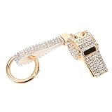 COLLBATH Pfeifen Schlüsselanhänger Glänzender Bling Portemonnaie Anhänger für Damen Kreatives Design Leicht Tragbar Vielseitig Taschen oder Schlüsselanhänger