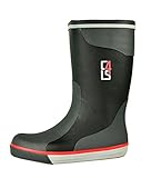 crazy4sailing Unisex Segelstiefel Halbschaft Gummistiefel schwarz, Größe:48 EU