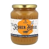 Reiner roher Honig aus Europa 100% natürlich, ethnisch, 1 kg | Ungefiltert, nicht erwärmt, mit hoher Konzentration an Proteinmineralien und natürlichen Säuren. Honig ohne Zucker.