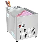 Eisrollen-Maker-Set, Joghurt-Eismaschine, lustige Eisrollenpfanne, DIY-Joghurt-Rollmaschine mit 2 Schabern zur Herstellung von Sorbet-Süßspeisen