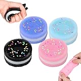 HAZMA 4 Stück Squishy Pfote, Taba Squishy, Biscuit Stress Relief Toy, Soft Squeeze Biscuit Toys, Montessori Sensorisches Quetschspielzeug Für Autismus Spielzubehör(4Stil)