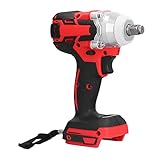 Garosa Elektrischer Bürstenloser Akku-Schlagschrauber, 1/2-Zoll-Bohrfutter, 18 V, Werkzeug für die Wartung mit 250 Nm Torsion, 2400 U/min Geschwindigkeit, ABS-Material,