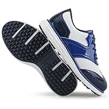 Zakey Spikeless Golfschuhe für Herren, professionelle Golfschuhe, klassische Wanderschuhe für Golfer, große Größe 40-47, Blau, 41 EU