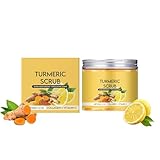 Körperpeeling – Kurkuma-Peeling-Körperpeeling mit Vitamin C, sanfte Feuchtigkeitsversorgung und Peeling, Tiefenreinigung, für Rücken, Gesicht, Hände und Füße, für alle Hauttypen geeignet, 113 ml