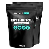 Nature Diet - Erythrit 2 x 1000 g | Natürlicher Süßstoff | Null Kalorien | Zuckerersatz