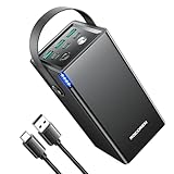 Rocoren Powerbank 50000mAh 67.5W, 6-Ports USB C und USB A Fast Charging, Große Kapazität Externer Akku für Camping, Outdoor, Reise Kompatibel mit iPhone, Tablet, Samsung, Huawei, Xiaomi, GPS und Mehr