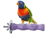 Masticand Spielzeug zum Mahlen von Kalziumzähnen von Bird, Barsch zur Befestigung am Käfig, hilft beim Greifen von Krallen und Schnabel, Anreicherungszubehör für exotische Vögel, Periquit