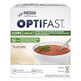 OPTIFAST Diät Suppe Tomate zum Abnehmen | eiweißreicher Mahlzeitenersatz mit wichtigen Vitaminen und Mineralstoffen | schnell zubereitet und lecker im Geschmack |8 x 55g