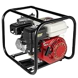MINRS Benzin Wasserpumpe 4 takt 6,5HP Benzin Schmutzwasserpumpe 36m³/h Wasserpumpe Benzinmotor für Gartenrasenbewässerung, Feldpumpen, Entwässerungsarbeiten