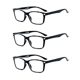 Suertree Feder Scharnier (3 Pack) Lesebrillen Sehhilfe Augenoptik Brille Lesehilfe für Damen Herren von 1.0X BM151