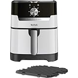 Tefal EY501A Easy Fry & Grill Heißluftfritteuse, 4,2 L Fassungsvermögen, 2-in-1 Technologie, Extra Crisp-Technologie, energiesparend, Grill-Technologie, Timer, Nube, Weiß
