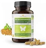 260 BIO Bockshornklee Kapseln, aktiviert, hochdosiert, in Deutschland hergestellt, zertifizierte Bio-Qualität, 100% natürlich, 2600 mg pro Tagesdosierung, vegan (260 Tabletten)