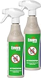 Envira Bettwanzen-Spray 2 x 500ml - Bettwanzen-Bekämpfung für Matratzen & Textilien - Mittel gegen Bettwanzen & Larven - Bettwanzen bekämpfen - Geruchlos & auf Wasserbasis