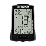 SIGMA BC 23.16 STS White | Fahrradcomputer mit Fahrrad-, Höhen- und Herzfrequenz Funktionen, Trittfrequenz hoher Log Kapazität Weißer Fahrradtacho einfacher Bedienung, 02316