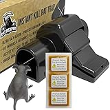 Rat Reaper – Humane Rattenfallen | Gebrauchsfertig mit Erdnussbutter-Köder | Für Garten, Garage und Außenbereich | Die besten Rattenfallen für den Innenbereich