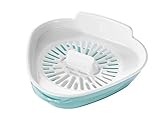 keeeper Eiertrenner für bis zu 10 Eier, Inkl. Auffangschale, BPA-freier Kunststoff, 350 ml, Enzo, Mintgrün/Weiß, 21.5 x 21.1 x 7.6 cm