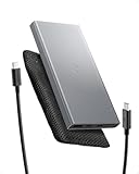 Spigen Essential Powerbank 10000mAh 22,5W, USB-C PD 3.0 Schnellladefunktion [Inkl. Tasche & 1m USB-C Kabel] Kompatibel mit iPhone, Samsung Galaxy, Xiaomi, Pixel, AirPods, Buds, Smartwatches - Grau