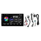 Gearwell Auto-Navigations-DVD-Player, 9-Zoll-Multimediasystem, kompatibel mit Android 10.0 Universal, Quad-Core-Bluetooth-Freisprecheinrichtung, Fahrzeug-Touchscreen-DVD,