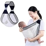 Tragetuch Baby, Tragetuch Baby Neugeboren, Verstellbaren Schnallen Babytrage, Kindertrage, Baby Tragetuch Neugeborene, Weich und Atmungsaktiv Tragetuch, füR Babytrage Kleinkinder Bis 20kg