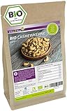 Vita2You Cashewkerne Bio 1000g - naturbelassen - aus biologischen Anbau - ganze cashewnüsse - Premium Qualität