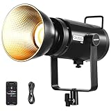 NEEWER 210W COB LED Videoleuchte mit 2,4 G/APP teuerung, 2700K-6500K Zweifarben Dauerlicht Leistung für Studiofotografie mit Bowens Halterung, 90000Lux/1m, CRI/TLCI97+, GM ±50, CB200B PRO