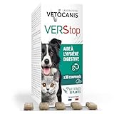 VETOCANIS AnimoConcept Vetocanis - Tabletten gegen Hunde- und Katzenwürmer - Pflanzenextrakte - Fleischaroma 1 x 30 Stücke