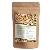 Mynatura Bohnen Erbsen Mix - geröstet und gesalzen | Snack | Geröstete Bohnen | Edamamebohnen | Saubohnen | Knusprig | Knabbern aus dem Beutel (1000g)