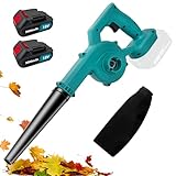Laubbläser Akku,18V Laubgebläse für Makita, 150MPH 260CFM Elektrischer Laubbläser, Leaf Blower Gartenarbeit Laub entfernen (2× 3.0Ah Akkus und Ladegerät)