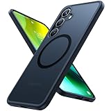 TORRAS für Samsung Galaxy S24 Hülle für MagSafe [TOP Militärschutz & Magnetkraft] Samsung S24 Hülle Stoßfest (Nr.1 Haltbarkeit) Samtige Touch Dünn Samsung Galaxy S24 Hülle mit DIY Knöpfe Matt Schwarz
