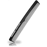 Charlemagne Herren Bruchsicherer Carbon Haarkamm (18 cm) - Antistatischer Feinkamm zum Schneiden und Stylen, für Männer und Frauen - Styling Tools & Appliances - Schuppenkamm - Kopfhaut Kamm