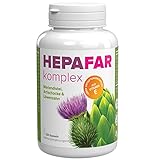 Hepafar – Mariendistel Kapseln, Artischocke und Löwenzahn – Leber – Detox - 80% Silymarin mit Vitamin E – 120 Hochdosierte Kapseln für 60 Tage – Sensilab