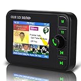 DAB/DAB+Autoradio Adapter,2,4' LCD Display mit Bluetooth Freisprecheinrichtung+DAB Transmitter+FM Transmitter + Aux in/Out + TF Karte Musik Spielen+KFZ Ladegerät