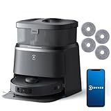 ECOVACS DEEBOT T30 Omni Saugroboter mit Wischfunktion, 11.000 PA Saugkraft mit heißem Wasser, Mini Station Staubsauger Roboter, Adaptive Kantenreinigung mit TruEdge™ Mopping, ZeroTangle Design