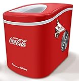 Salco Coca-Cola Eiswürfelmaschine Eiswürfelbereiter Ice Maker 12 kg Selbstreinigend leise LED-Display 2 Eiswürfelgrößen Küche Party Geburtstag