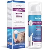 Eveellyn Narbensalbe, Narbengel, fortschrittliche Narbencreme für chirurgische Narben, Dehnungsstreifen, Keloidnarben, Kaiserschnitt, Verbrennungen, Akne, behandelt alte und neue Narben, 1.7 oz (50g)