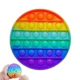Pop It Baby - Silikon Anti-Stress-Spielzeug, Regenbogen Bubble, Fidget Toys Für Autistische, Zappelige Menschen, Tolles Geschenk (Rund)