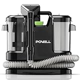 Powell Teppichreiniger 450W – Waschsauger mit 13000PA Saugkraft, 1,8L Frischwassertank, für Teppiche, Polster, Auto-Innenräume – 5m Kabel, 3,5kg leicht, Schwarz