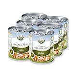 Bellfor Getreidefreies Nassfutter für Hunde mit Huhn Freiland-Menü 6x800g. Reich an Frischem Regionalen Obst & Gemüse, Frei von Künstlichen Zusätzen, Perfekt für Sensible & Alle Rassen.