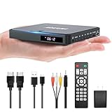 ARAFUNA Mini DVD Player, HDMI Small DVD Player for TV with All Region Free, 1080P HD Compact Small DVD CD/Disc Player with AV Output USB Input Remote Control and AV Cable