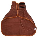 Mipcase Saugfähiger Bademantel für Haustiere Schneller trocknender Haustierbademantel Welpenbadgewänder hundemantel Handtuch Hundetuch Hund Bademantel Ballaststoff Coffee