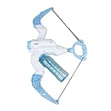 Pssopp Bogen-Pfeil-Blasenmacher, 9 Löcher, Leichter Seifenblasen-Wasserbogen mit Tablett für Zuhause (Blau)