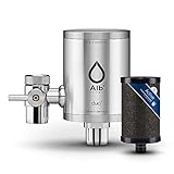 Alb Filter® Duo Active Trinkwasserfilter | Armatur Anschluss | Filtert Schadstoffe, Chlor, Blei, Pestizide, Mikroplastik | Set mit Gehäuse und Kartusche | Made in Germany Edelstahl Natur