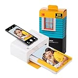 KODAK Dock Plus 4Pass-Fotodrucker (10 x 15 cm) + Paket mit 90 Blatt Fotopapier