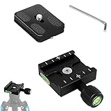 Schnellwechselplatte Klemme, Universal Quick Release Plate Adapter, Universal Klemme für Stativkopf,für Stative, Einbeinstative, Gimbals und Kugelköpfe