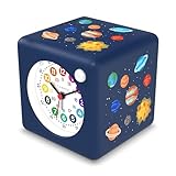 Cander Berlin MNU 1210 G Kinderwecker lautlos Licht Weltraum Snooze Beleuchtung ohne Ticken Jungen Mädchen Kinderzimmer