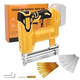 Akku Tacker Nagelpistole Kompatibel mit Dewalt 18V 20V Max Batterien (Ohne Akku), 2-in-1 Elektrotacker Elektronagler mit 500 Gerade Nägel und 500 U-förmige Nägel, für Holz/Stoff/Teppich