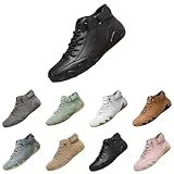 Barfussschuhe Herren Breite Zehe - Outdoorschuhe Herren Rutschfest Wanderschuhe VerschleißFeste Trekkingschuhe Flache Stiefel Wasserdicht Schlupfschuhe StraßEnlaufschuhe Ultra-Bequeme Sportschuhe